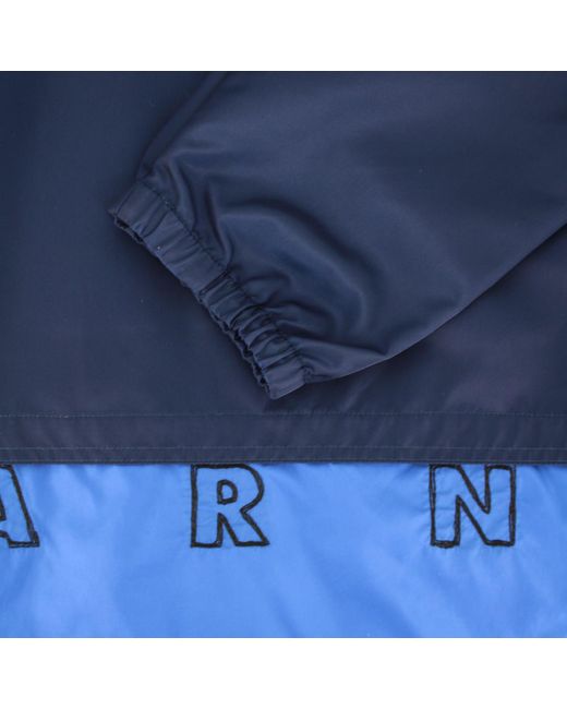 Marni Blue Color-Block Jacket for men