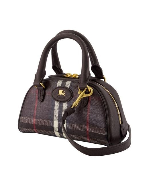Burberry Black Highlands Mini Bowling Purse