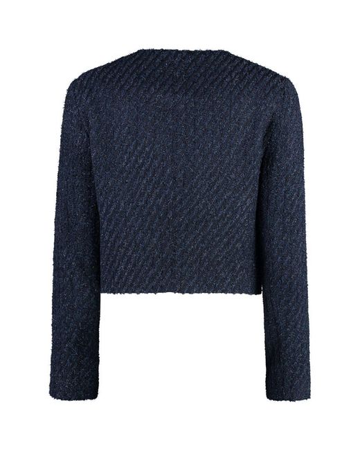 Michael Kors Blue Knitted Jacket