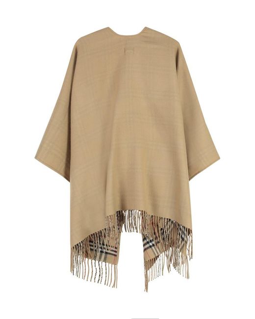 Burberry Natural Wool Reversible Cape