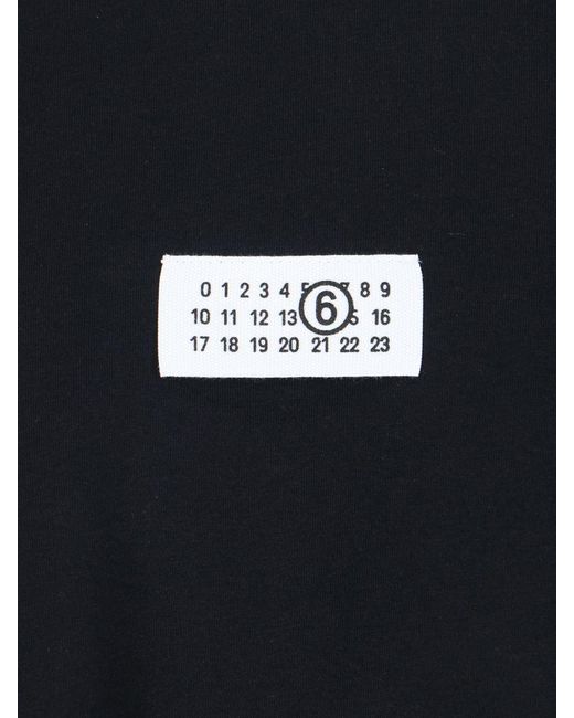 MM6 by Maison Martin Margiela Black T-Shirts And Polos for men