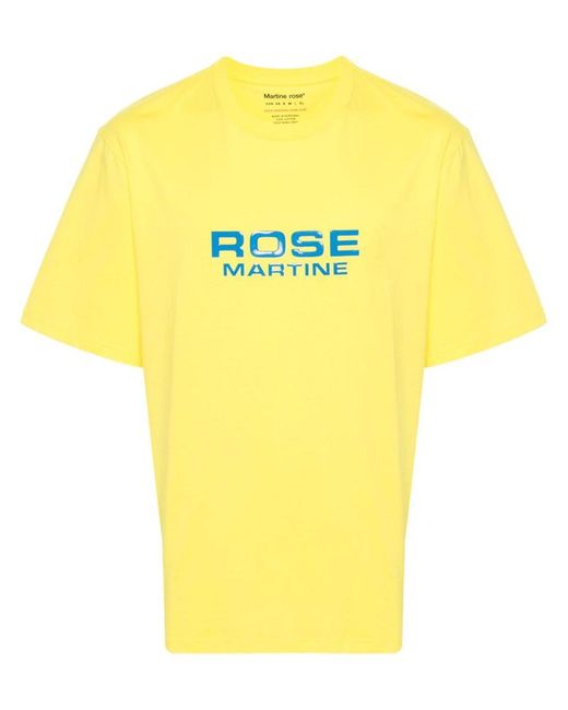 Martine Rose Yellow Classic T-Shirt for men