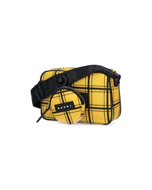Marni Yellow 'puff' Camera Shoulder Bag for men