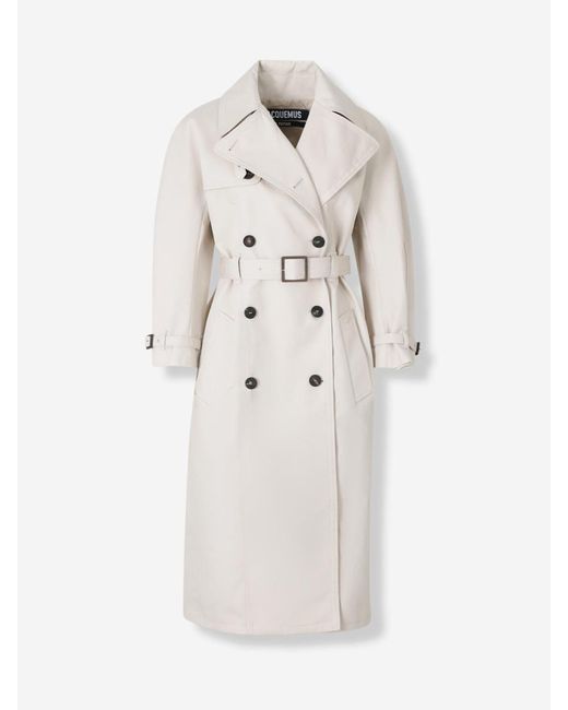 Jacquemus White Gabardine Le Trench Citta