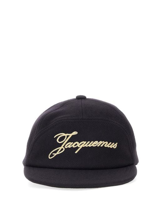 Jacquemus Blue Baseball Hat With Logo