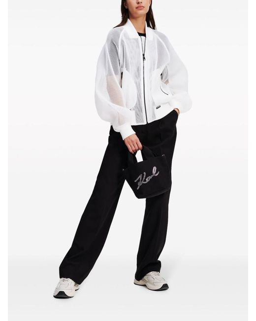 Karl Lagerfeld White Outerwear