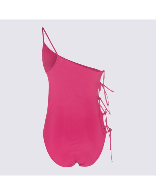 Rick Owens Pink Fuchsia Stretch Taco Bather Swimwear