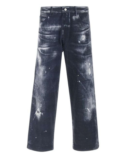 Emporio Armani Blue Trousers for men