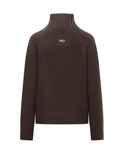Michael Kors Brown Turtleneck Sweater