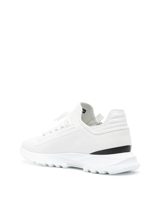 Givenchy White Spectre Zipped Leather Low-top Trainers for men