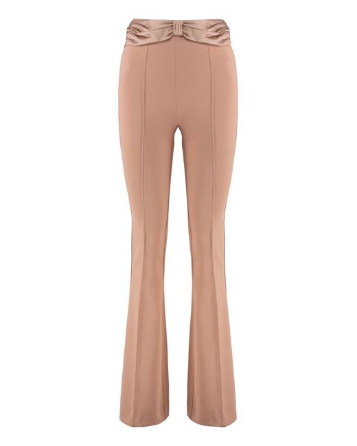 Elisabetta Franchi Pink Flared Trousers