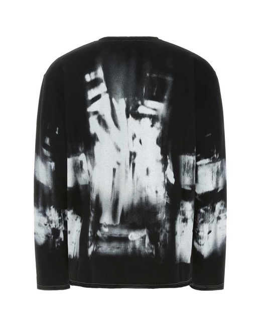 Balmain Black X-ray Printed Cotton-jersey Sweatshirt for men