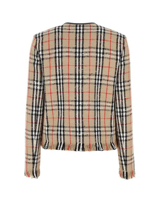 Burberry on sale check blazer