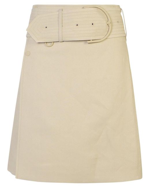 Burberry Natural '' 'Midi' Miniskirt