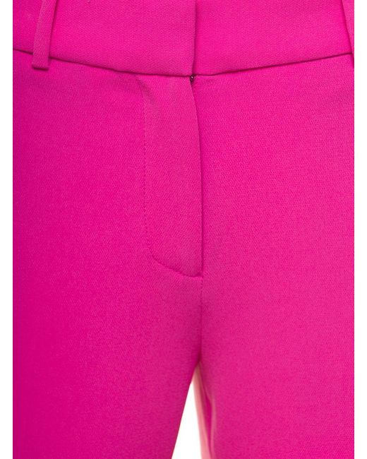 Michael Kors Pink Fuchsia Slim Pants With Belt Loops