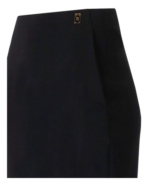 Elisabetta Franchi Black Long Skirt