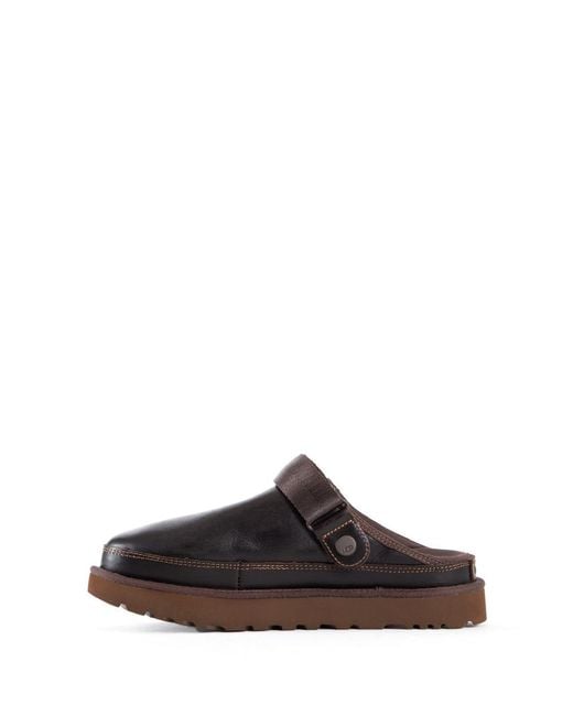 Ugg Brown Goldenstar Regen Leather Clogs