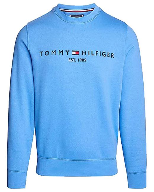 Tommy Hilfiger Blue Tommy Logo Sweatshirt for men