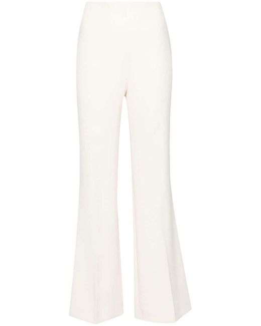 Twin Set White High-waisted Trousers