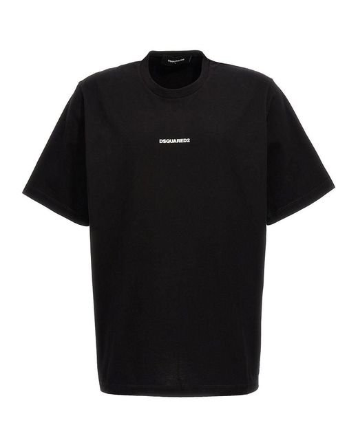 DSquared² Black Logo T-Shirt for men