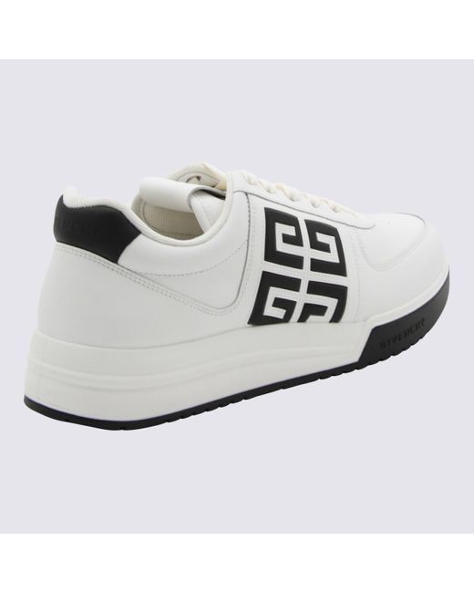 Givenchy White And Black Leather Sneakers for men
