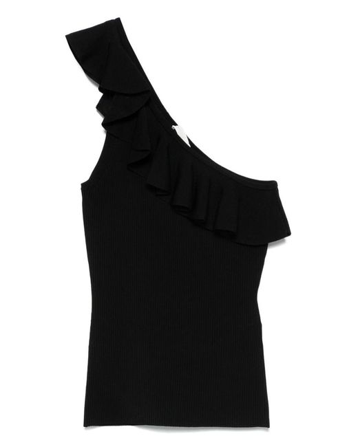 Zimmermann Black One-Shoulder Top