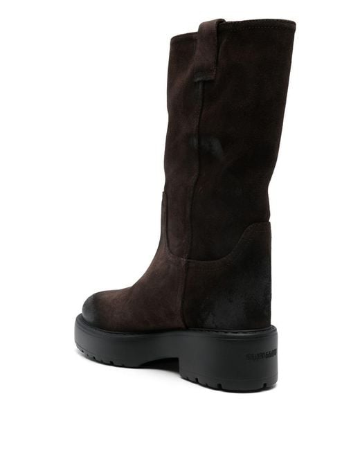 Miu Miu Black Stivaletti (16-28) Scamosciato Old