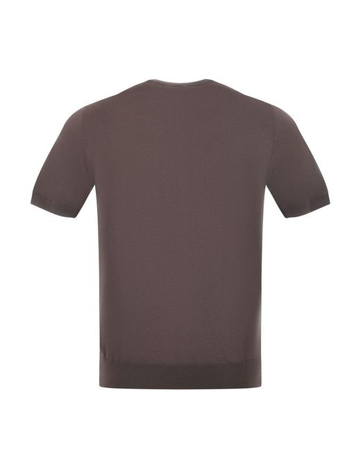Tagliatore Gray T-Shirts And Polos for men