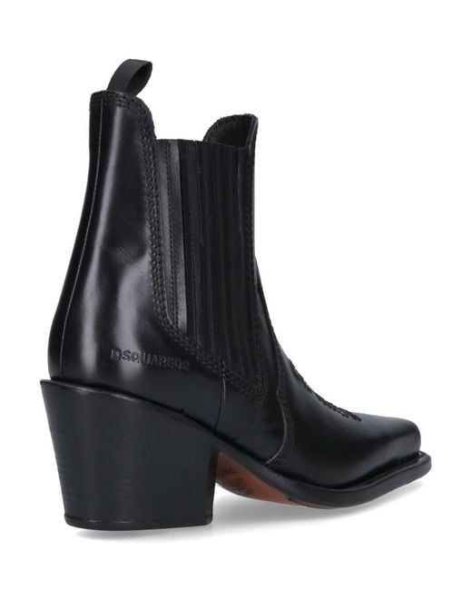 DSquared² Black Boots for men