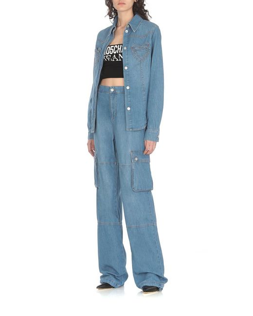 Moschino Jeans Blue Trousers