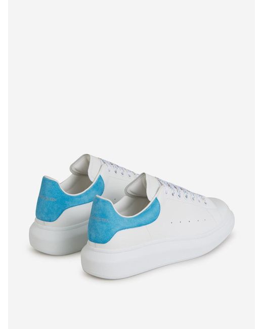 Alexander McQueen Blue Leather Larry Sneakers for men