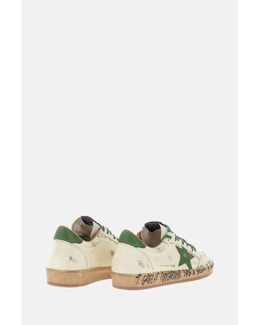 Golden Goose Deluxe Brand White "Ball Star" Sneakers for men
