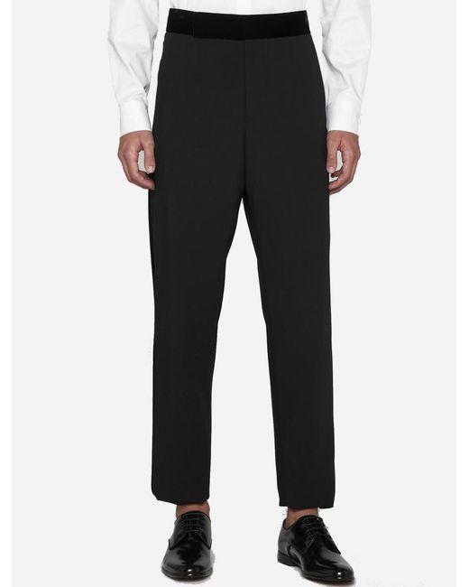 Giorgio Armani Trousers Black for Men | Lyst Australia