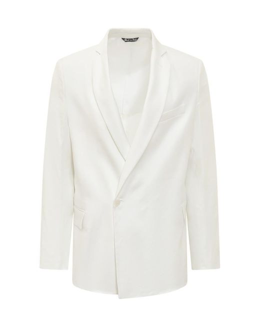 Costumein White Single-Breasted Jacket for men