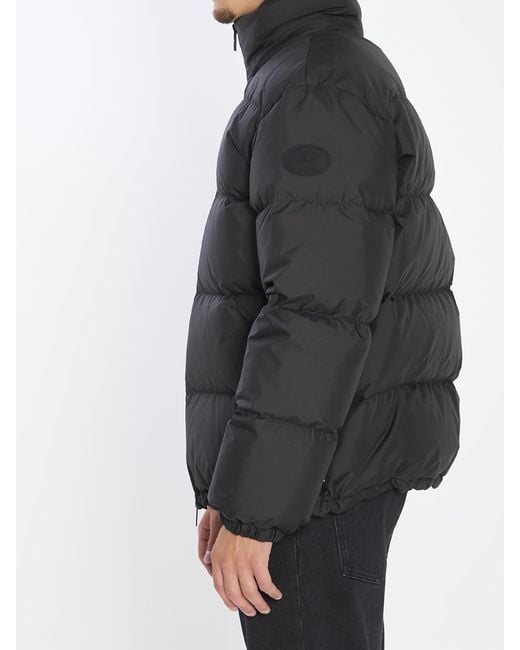 Burberry Black Puffer Jacket With Packable Hood for men