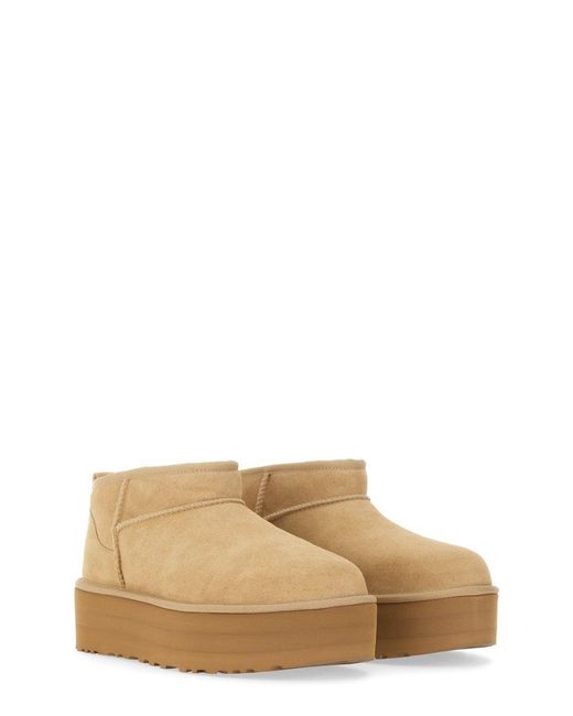 Ugg Natural Classic Ultra Mini Boot With Platform