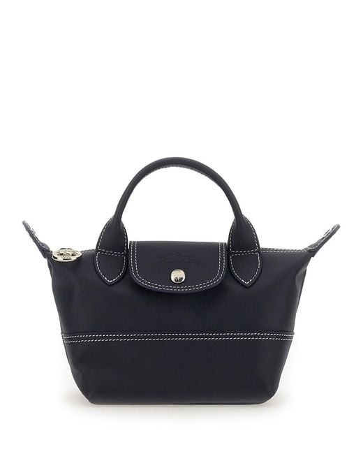 Longchamp Blue Le Pliage Xs Handle Bag