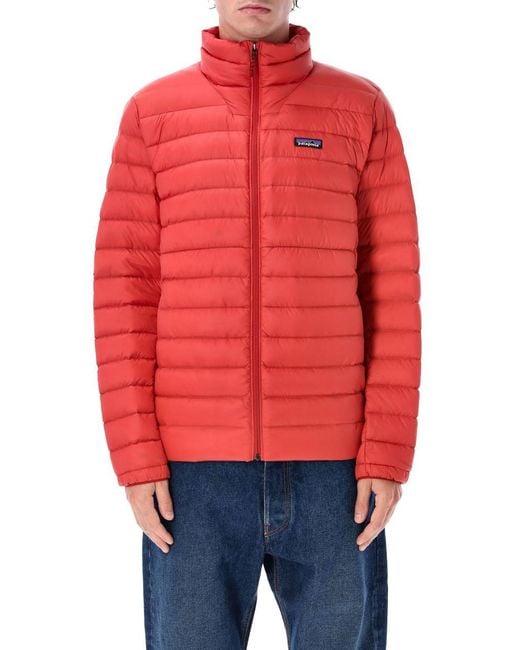 Patagonia Red Down Sweater Padded Jacket for men