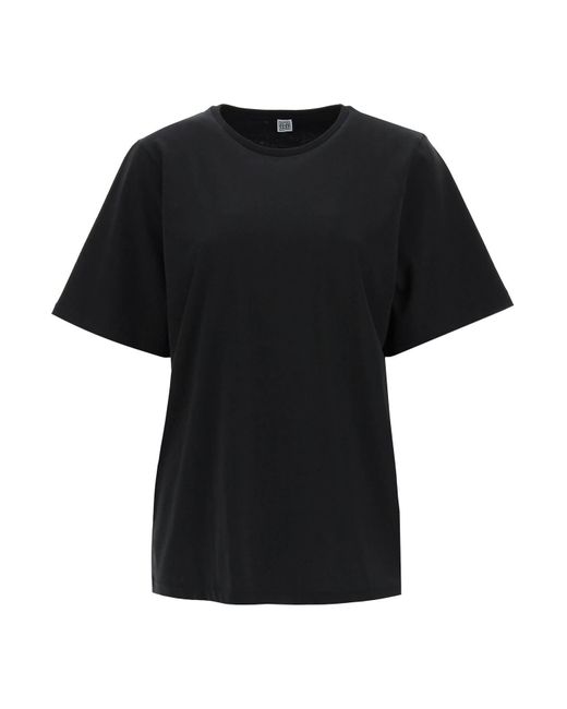Totême Toteme Oversized Organic-cotton T-shirt in Black | Lyst Canada