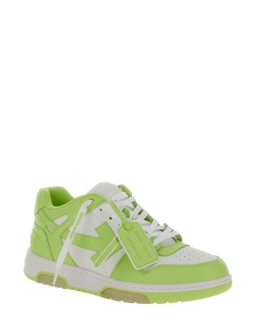Off-White c/o Virgil Abloh Green Off- 'Out Of Office' And Low Top Sneakers With Arrow for men