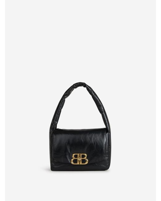 Balenciaga Black Monaco Shoulder Bag S