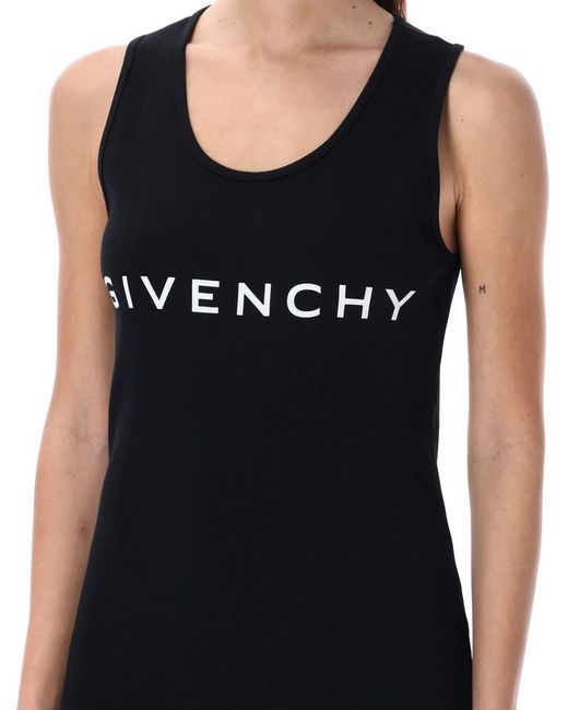 Givenchy Black Tank Top Midi Dress