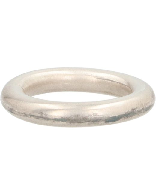 Jil Sander Metallic Plated Metal Ring