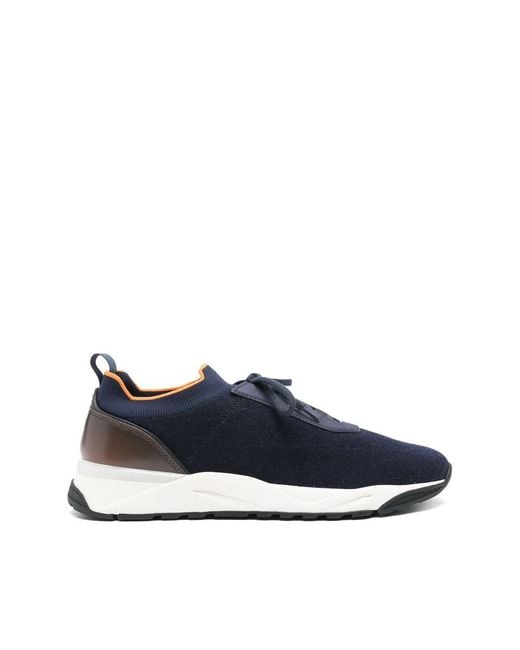 Santoni Blue Trainers for men