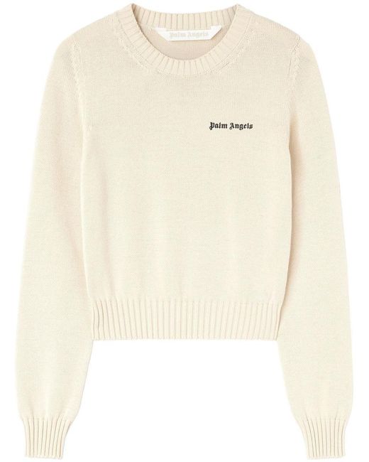 Palm Angels Natural Sweaters