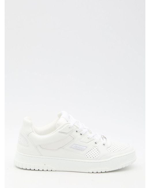 Gucci White Leather Sneakers