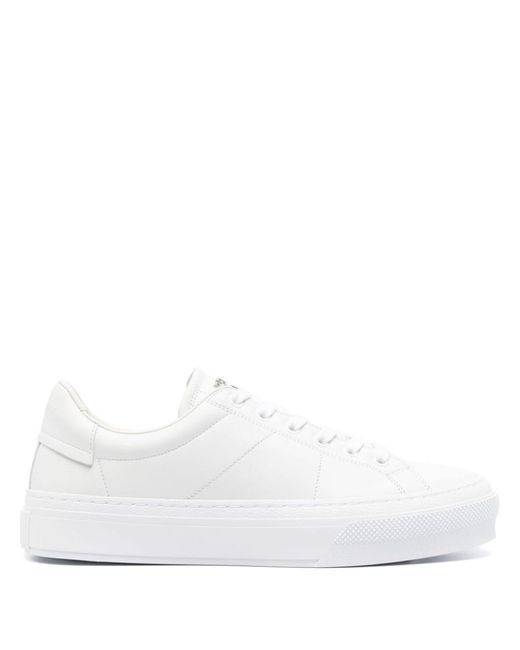 Givenchy White Leather City Sport Sneakers for men