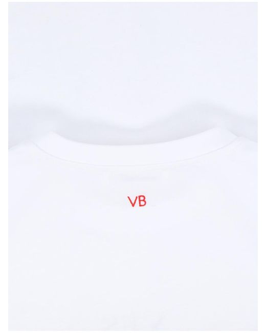 Victoria Beckham White Logo T-Shirt