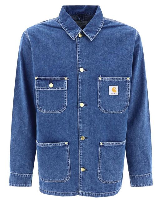Carhartt Blue "Chore" Denim Jacket for men