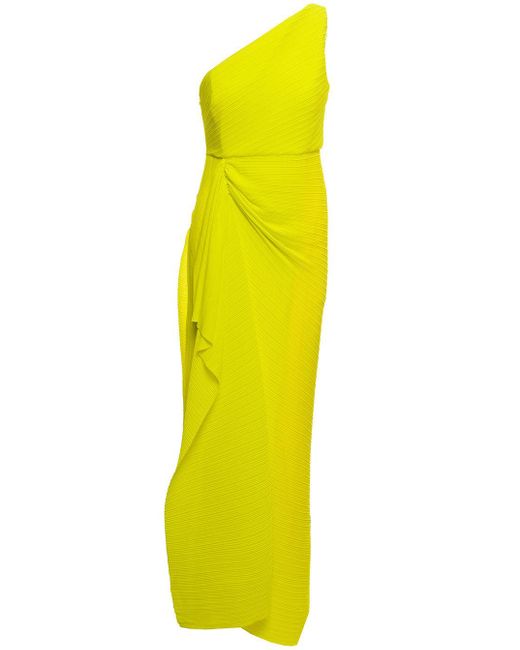Solace London Dyas Maxi Dress in Yellow - Lyst